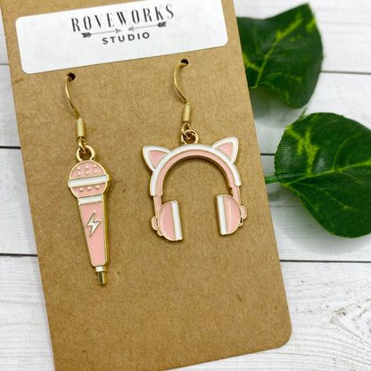 GAMER GIRL Cat Ear Headphone Earrings