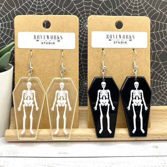 COFFIN SKELETON Earrings