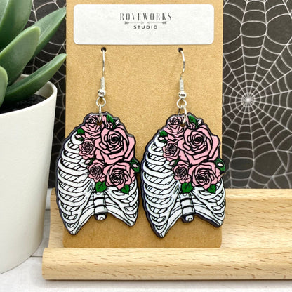 RIBCAGE & FLOWERS Earrings