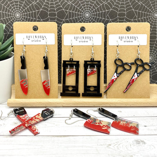 Creepy Bloody WEAPON Earrings