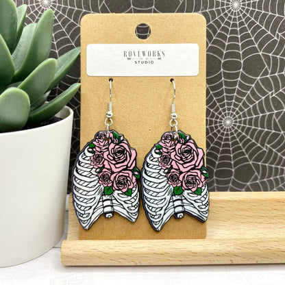 RIBCAGE & FLOWERS Earrings