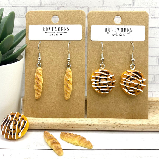 Bread & CINNAMON ROLL Earrings