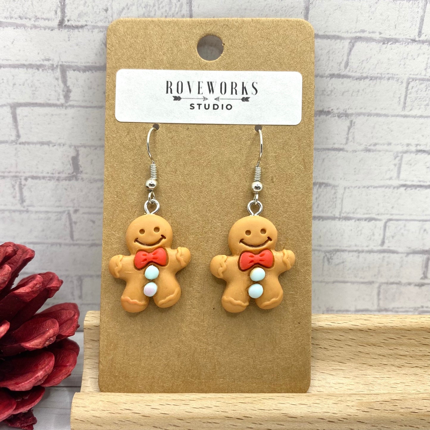 Christmas GINGERBREAD COOKIE Earrings